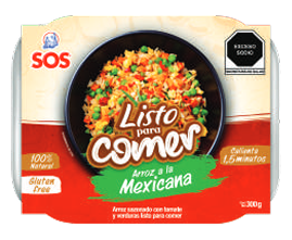 Arroz a la mexicana Listo para comer
