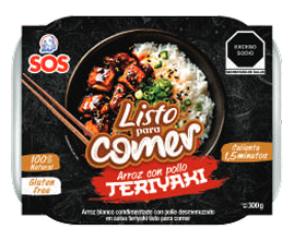 Arroz con pollo Teriyaki Listo para comer